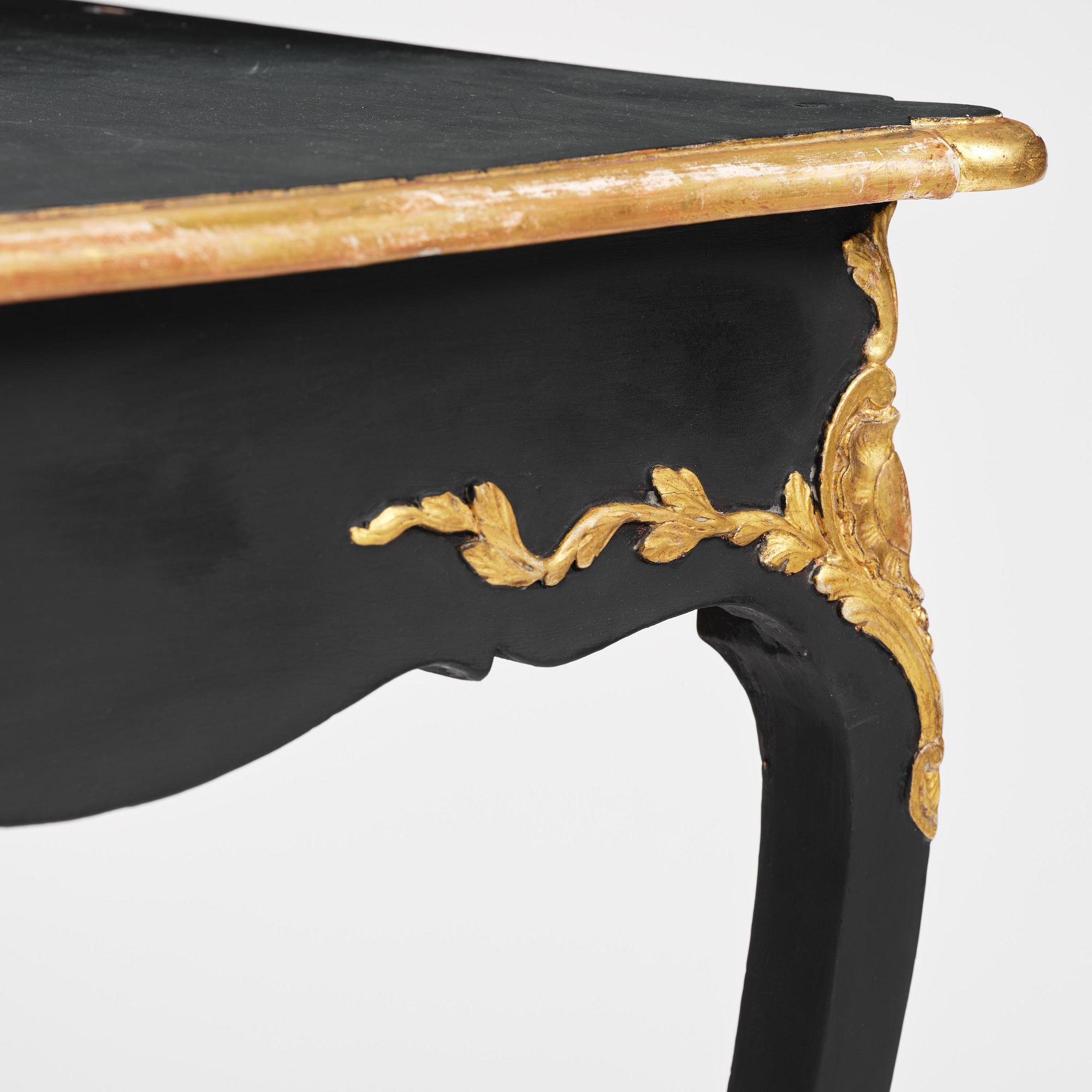 A Swedish rococo desk by C. W. Hein (master in Stockholm 1755-83).