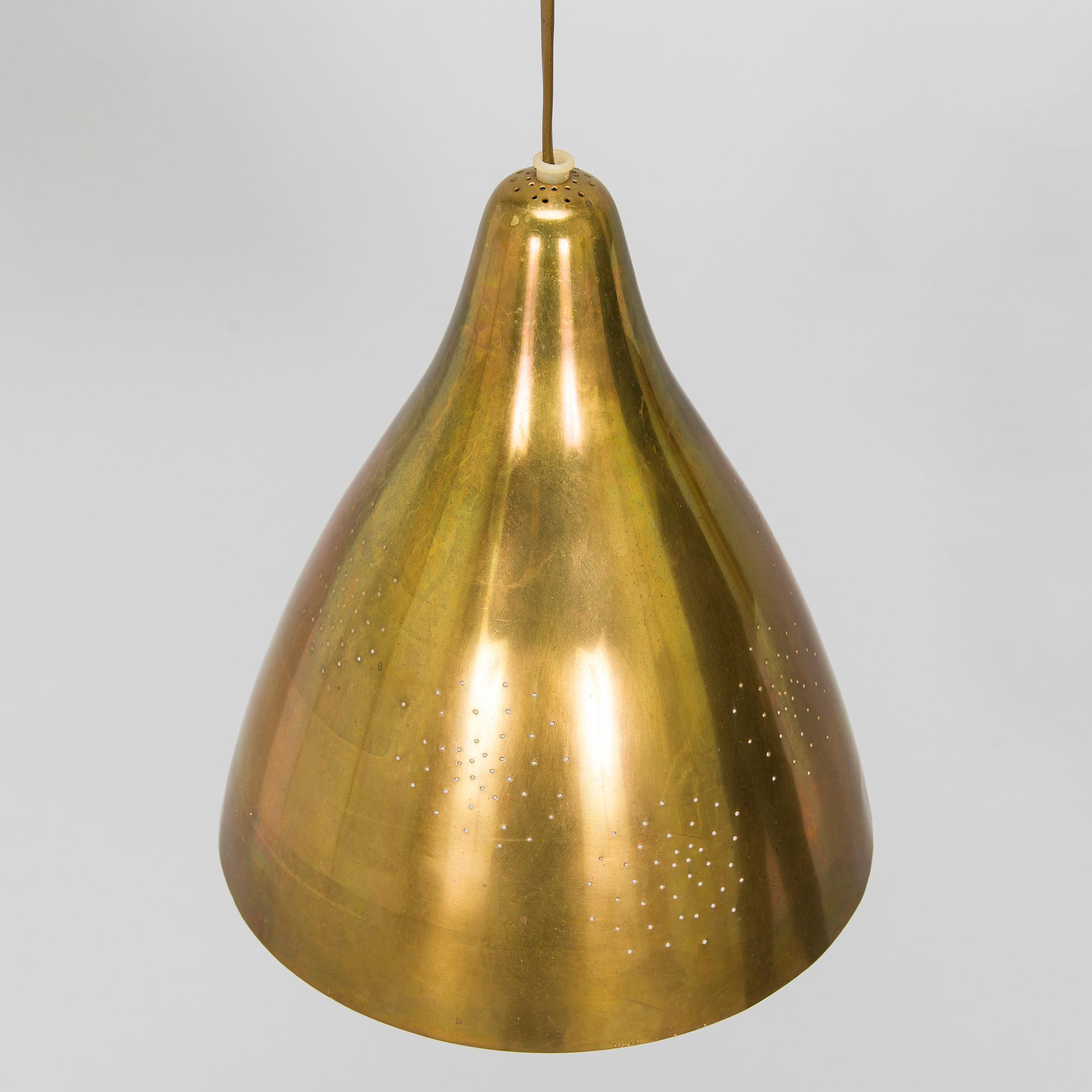 Lisa Johansson-Pape, taklampa, modell 1314, Stockmann Orno, 1900-talets mitt.