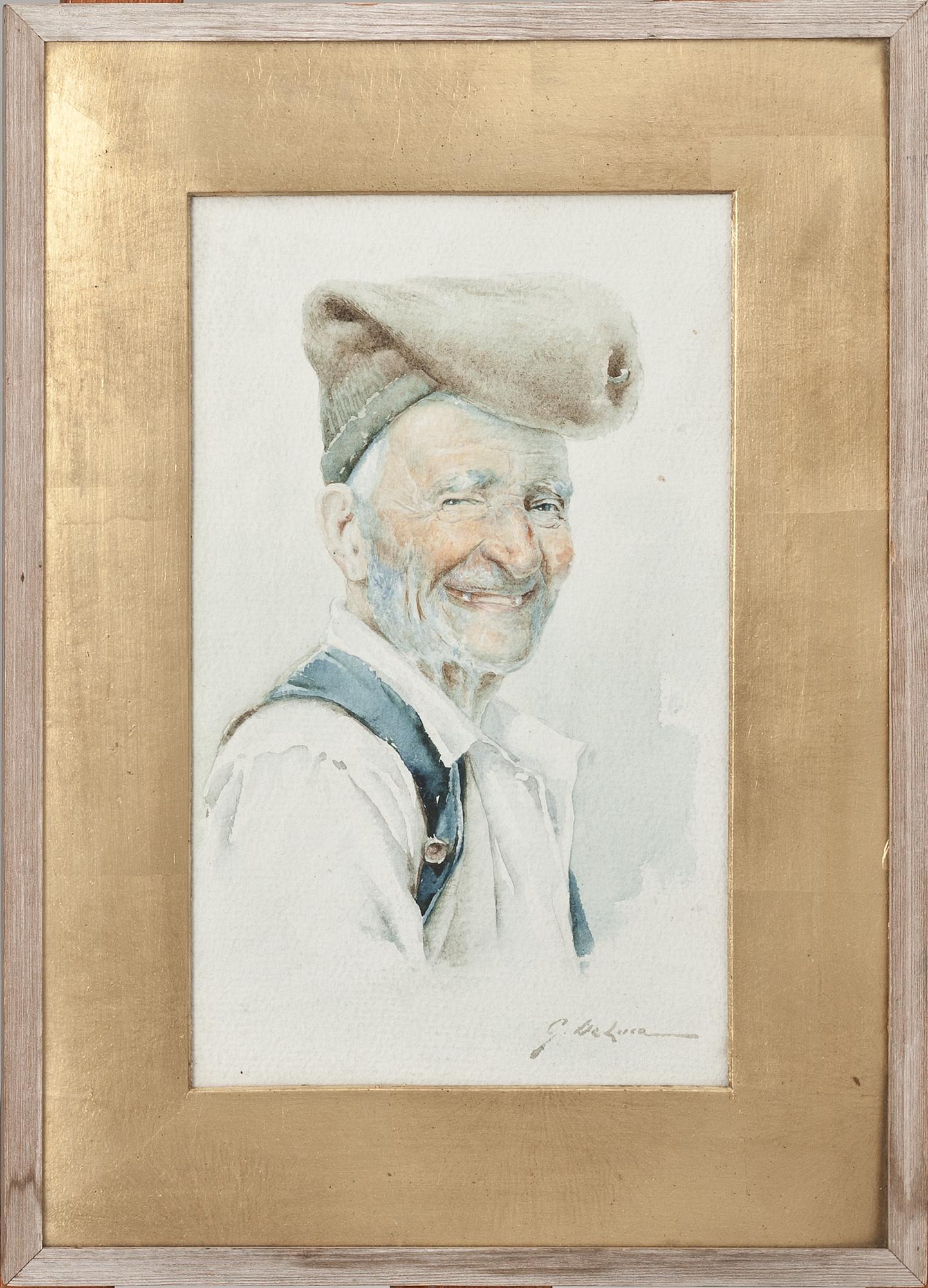 OKÄND KONSTNÄR, akvarell, signerad G. de Luca, omkring 1900.