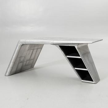 Timothy Oulton, desk “Aviator Blackhawk Valkyrie”, Artwood, 2000s.