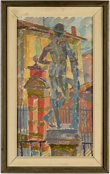 OLLE ÄNGKVIST, oil on canvas, signed and dated 1950.