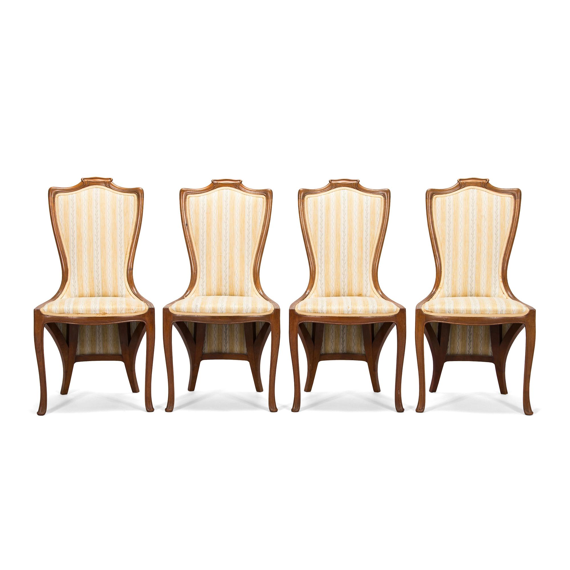 Edward Colonna, tuoleja, 4 kpl, Samuel Bing, Pariisi noin 1900.