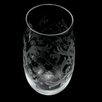 KARAFF samt GLAS, 6 st, 1900-talets andra hälft.