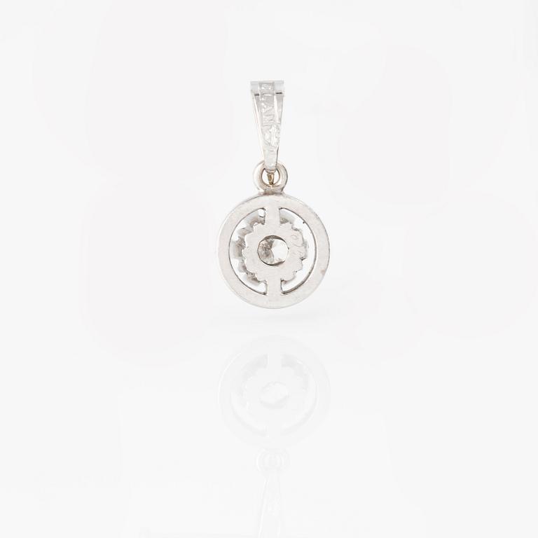 HÄNGE, med briljantslipad diamant ca 0.15 ct.