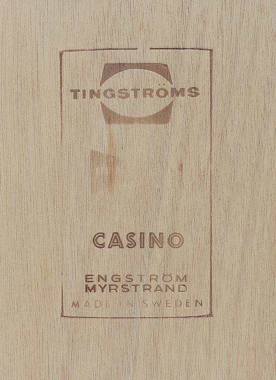 BÄNK, "Casino", Engström & Myrstrand, Tingströms Bra Bohag, 1900-talets andra hälft.