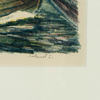 Roland Svensson, lithograph in color, signed and numbered 11/35.