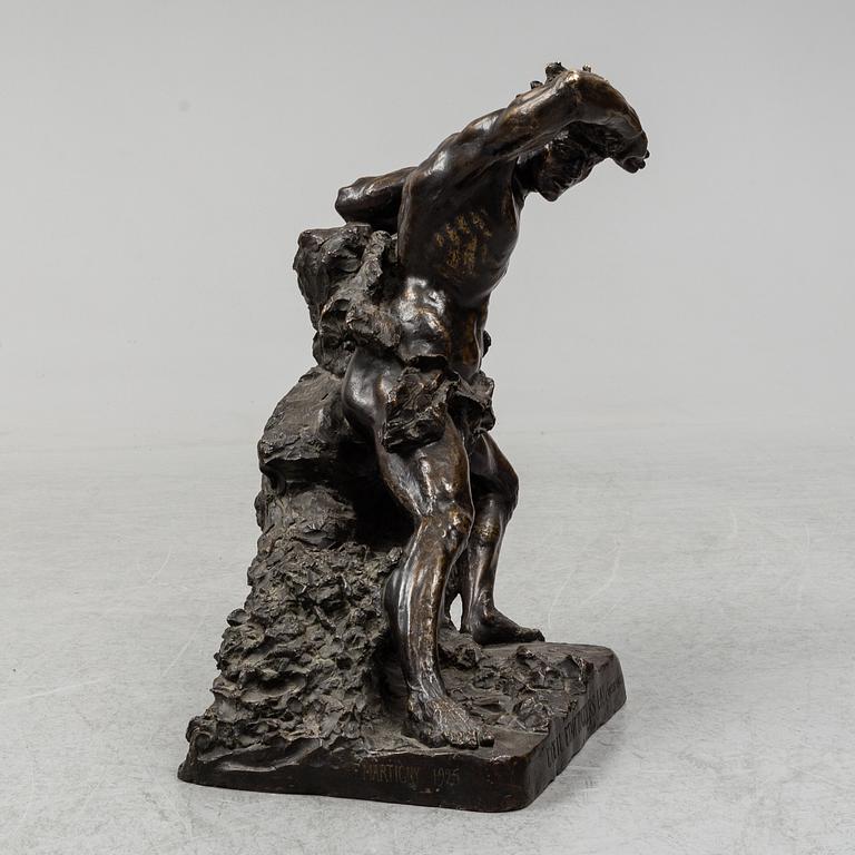 FLORENT MARTIGNY, sculpture, bronze, signed and dated 1925.