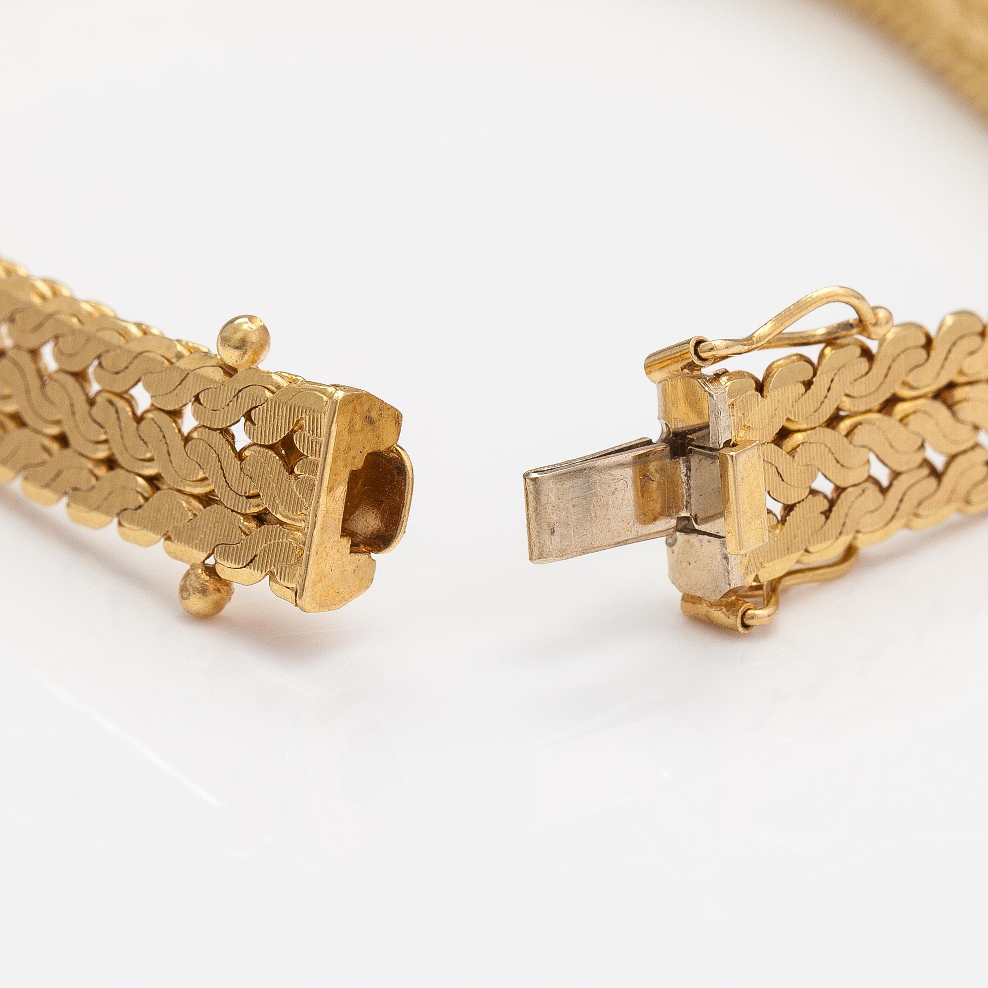 Armband, 18K guld. Unoaerre, Italien.
