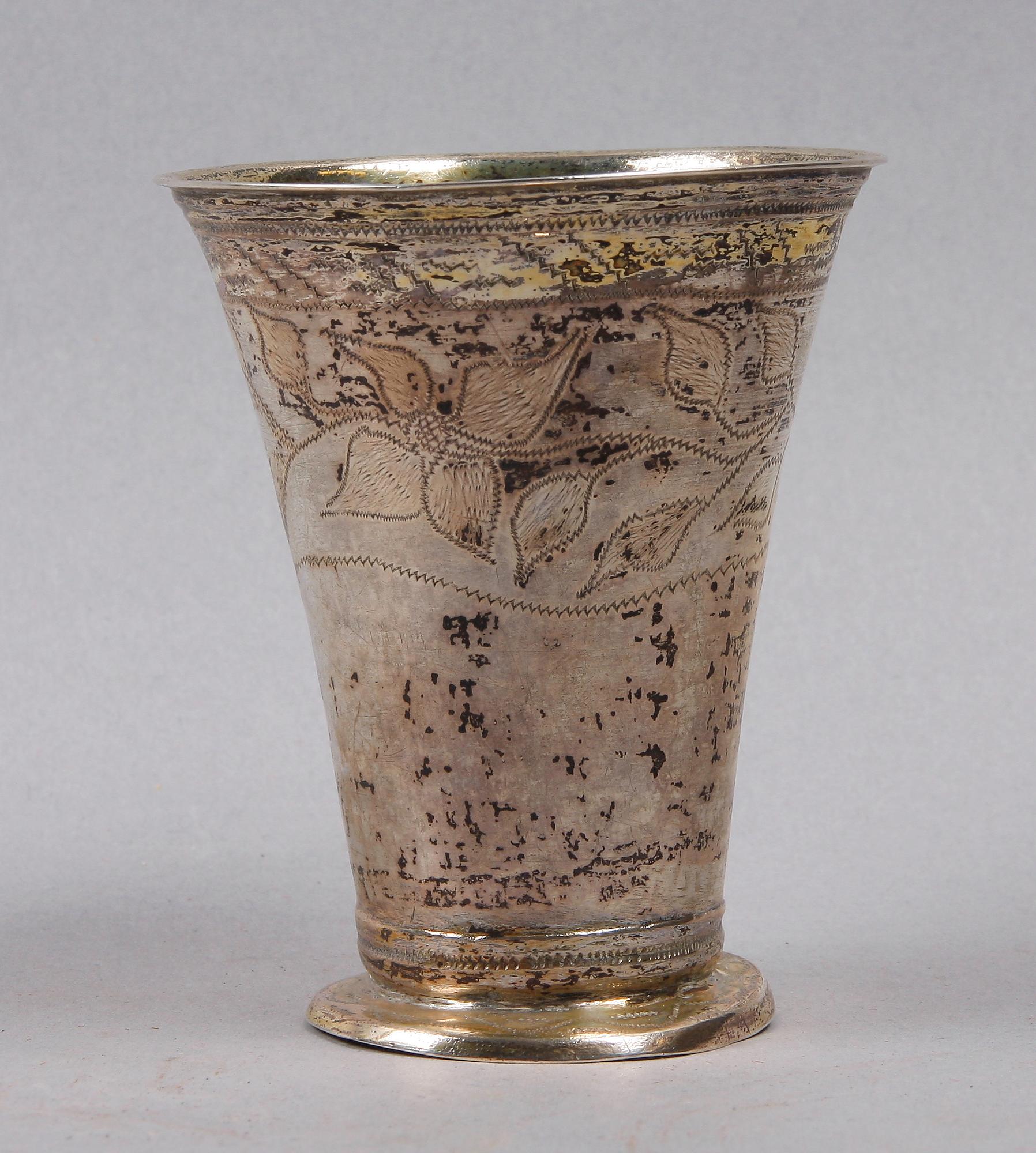 BÄGARE, silver, Alexander Prytz, Strängnäs, 1796.