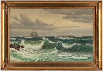 CHRISTIAN BLACHE, olja på duk, signerad.