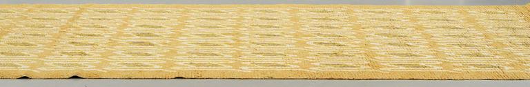 Brita Grahn, A CARPET, knotted pile, ca 429 x 201 cm, signed H & M Brita Grahn as well as SKOKLOSTER 1949.