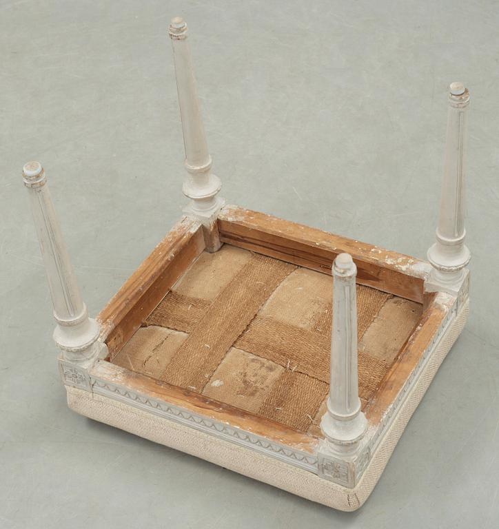 TABURETT, gustaviansk, Stockholms arbete, sent 1700-tal.