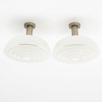 Harald Notini, a pair of ceiling lamps, model "11321", Arvid Böhlmarks Lampfabrik, 1940s.