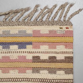 Märta Måås-Fjetterström, A CARPET, "Ljusa plador", flat weave, ca 344,5 x 254,5 cm, signed AB MMF.