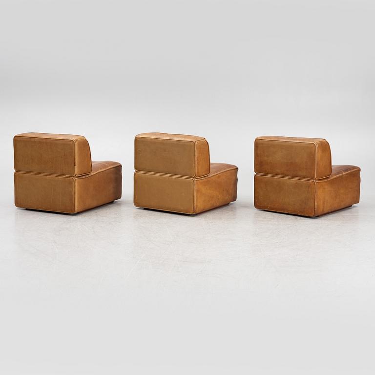A 5-piece modular sofa, De Sede, Switzerland, 1970s.