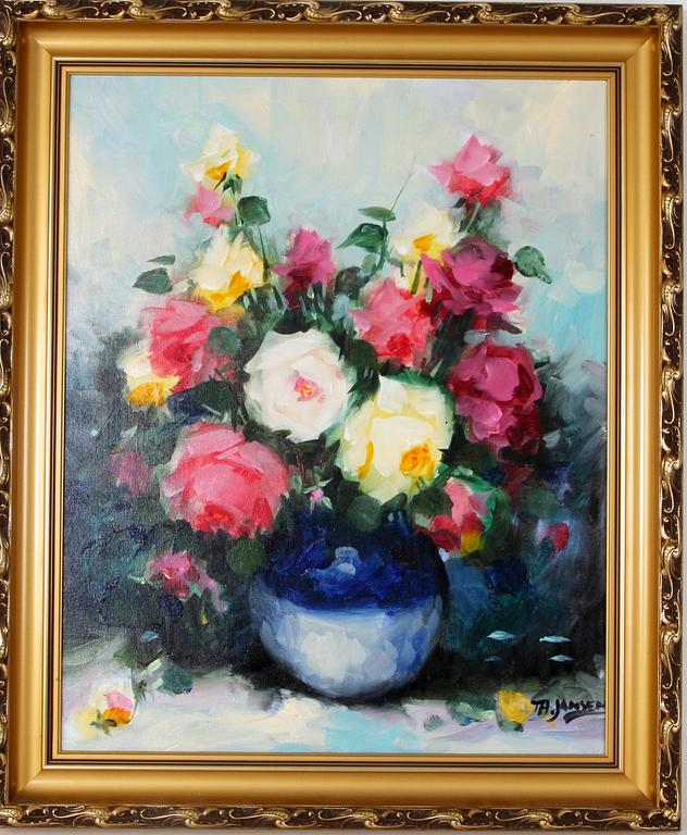 JANSEN, T.H (Pierre Lafitte), olja på duk, sign.