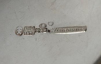 TEKANNA, silver, Klimowicz, Polen 1873. Vikt ca 630 g.