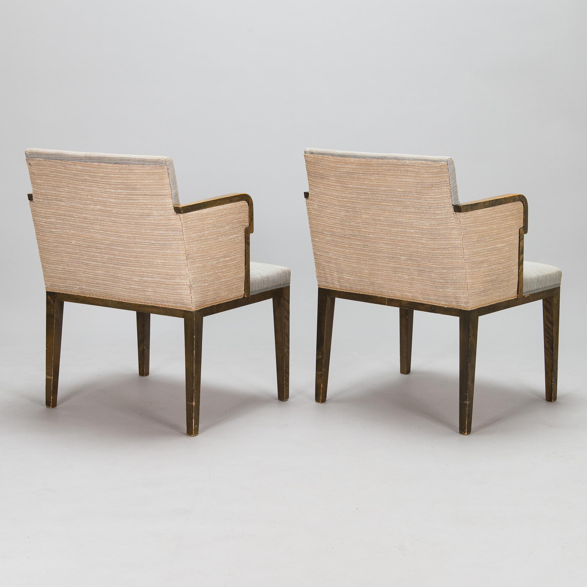 Nojatuoleja 6 kpl, 1930-luku.