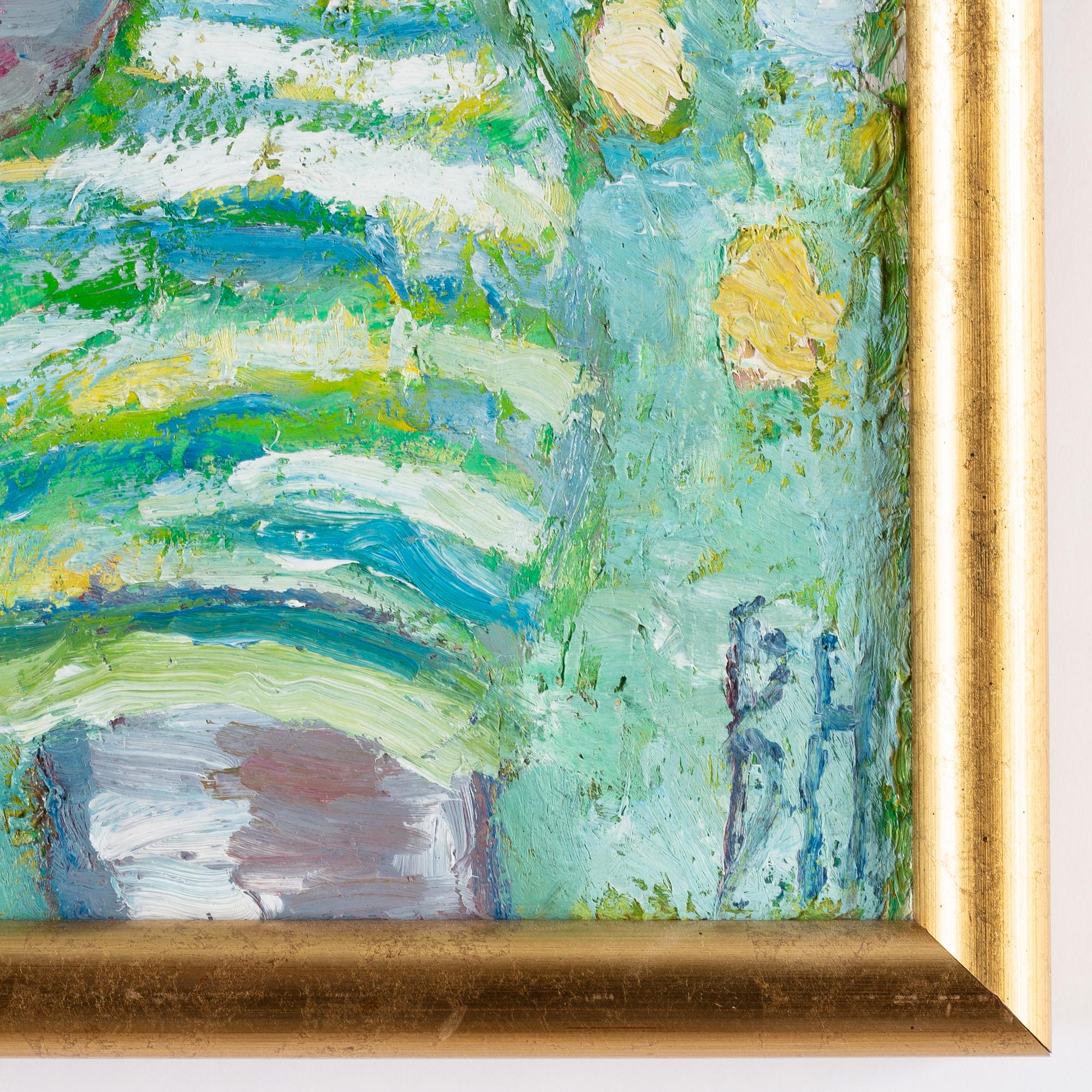 Berta Hansson, oil on panel, signed.