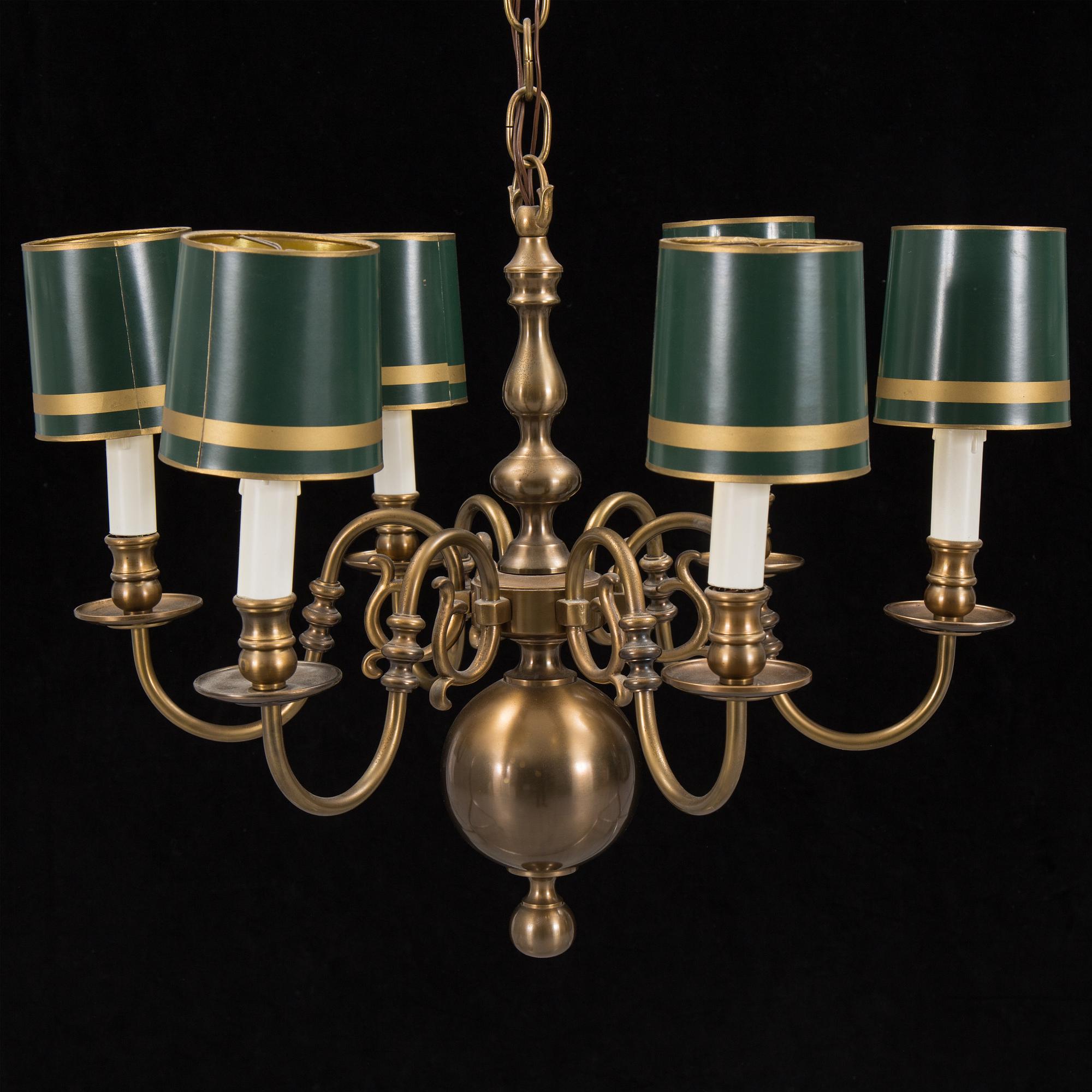 A 20th century 'malmkrona'-style chandelier.