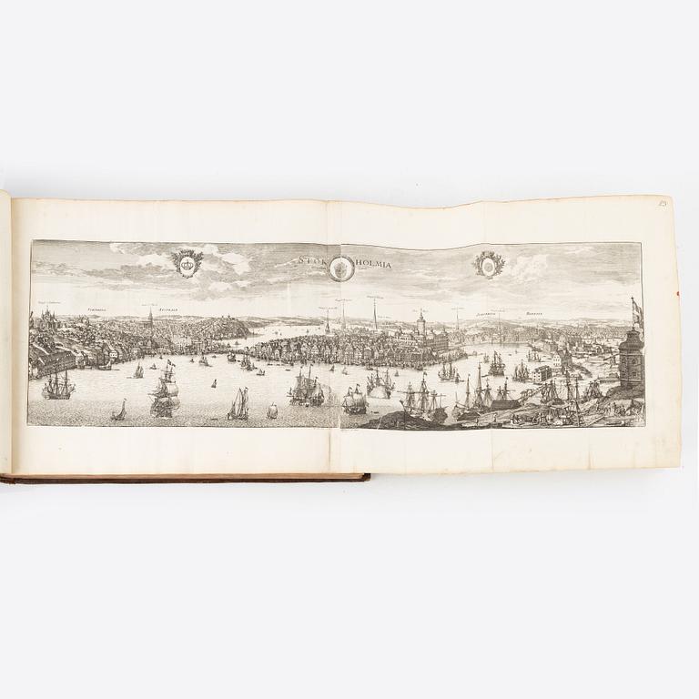 The greatest Swedish topographical work, with 353 engraved plates.