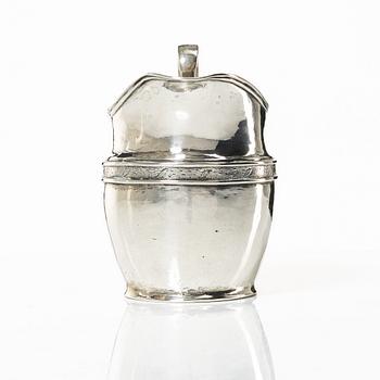 A silver empire creamer, mark of Johan Winqvist, Helsinki, circa 1820.
