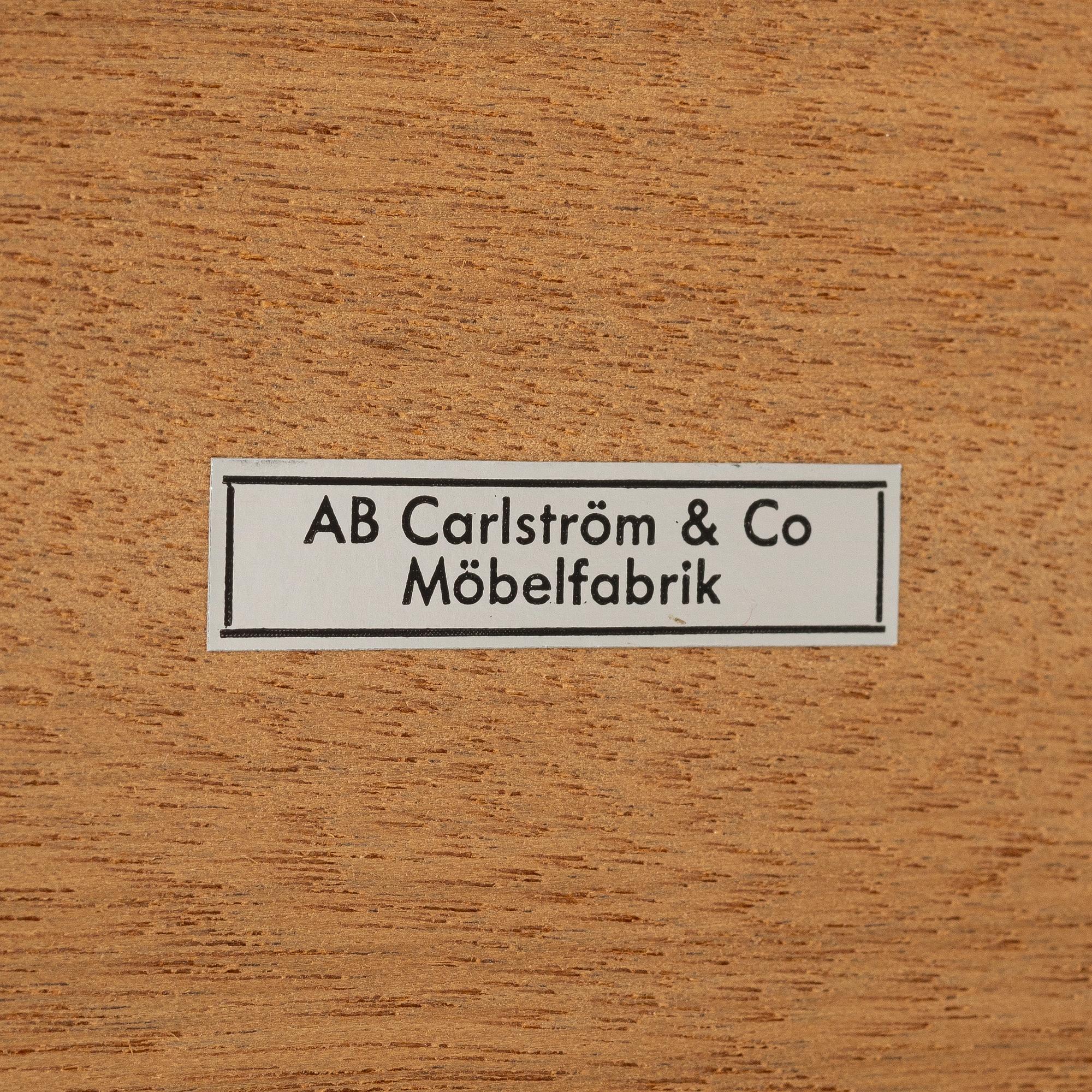 A pair of bedside tabled, AB Carlströms & co Möbelfabrik, Sweden, mid20th century.