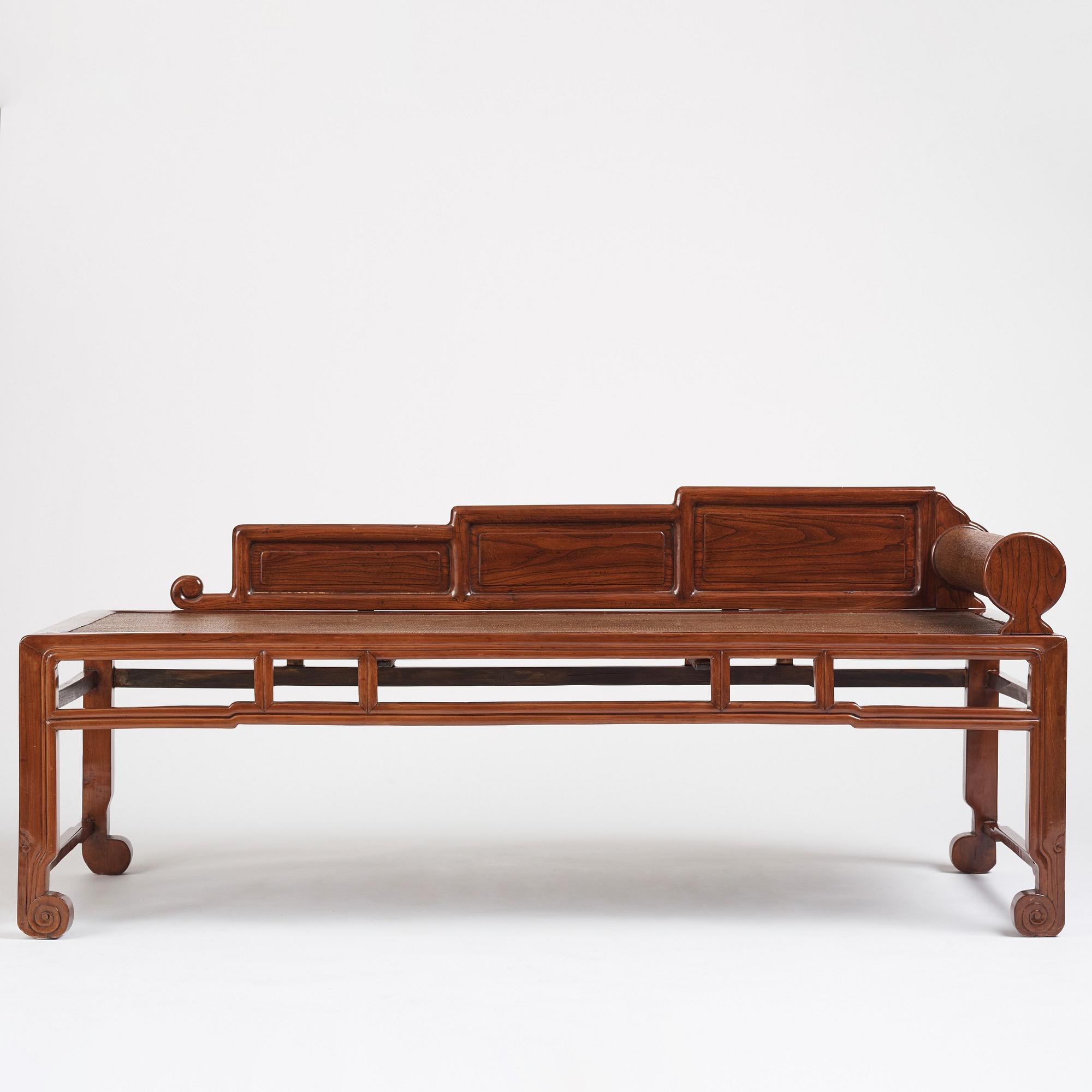 A Chinese day bed, Qing dynasty, second half of 19th century.
