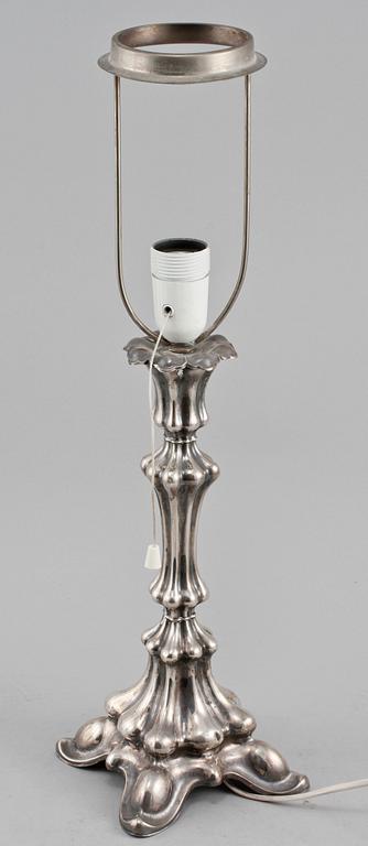 BORDSLAMPA, silver, CAK, importstämplad, 1929?.