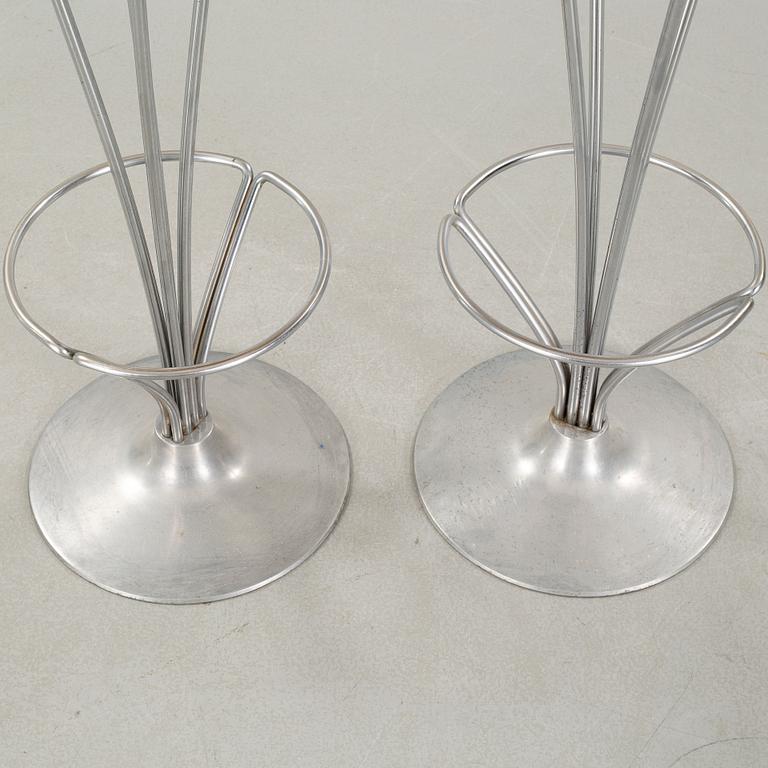 A pir of "FL 9511" bar stools, designed by Piet Hein for fritz Hansen, 20th century.