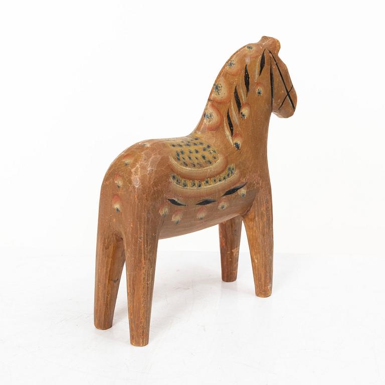 Dala horse, folk art, attributed to Erik Svensk, Bergkarlås, circa 1910-15.
