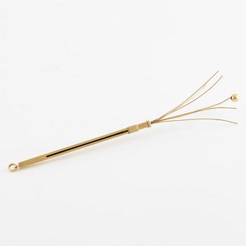 Champagne whisk, 18K gold.
