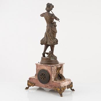 A French mantle clock, around 1900.