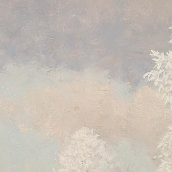 GUSTAF FJAESTAD, oil on panel, signed.