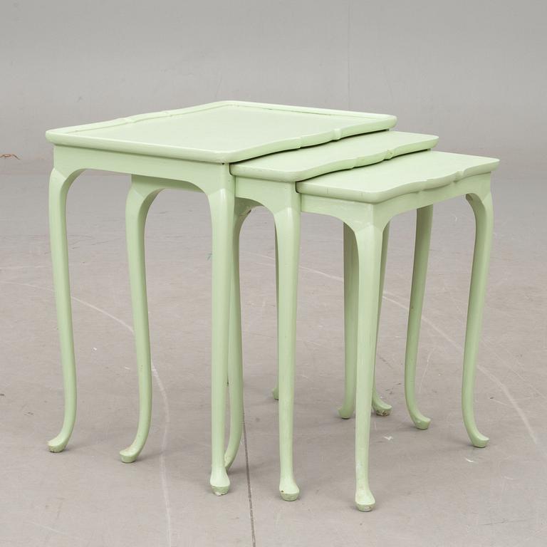 SATSBORD, 3 delar, rokokostil, 1900-tal.