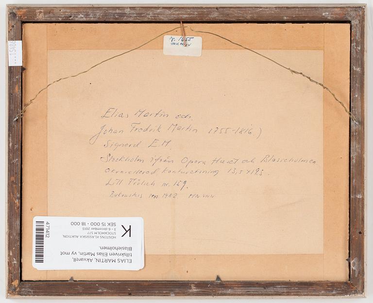 Johan Fredrik Martin, "Vue af Stockholm ifrån gl. Arsenalen".