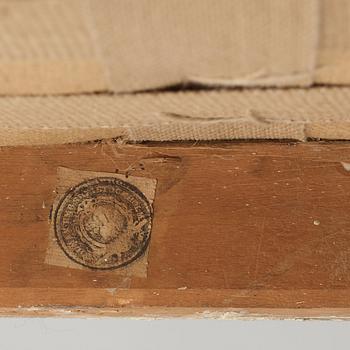 A pair of Gustavian late 18th century armchairs by Johan Erik Höglander (master in Stockholm 1777).