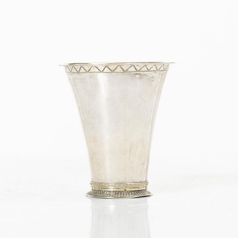 Anders Schotte, bägare, silver, Uddevalla 1777.