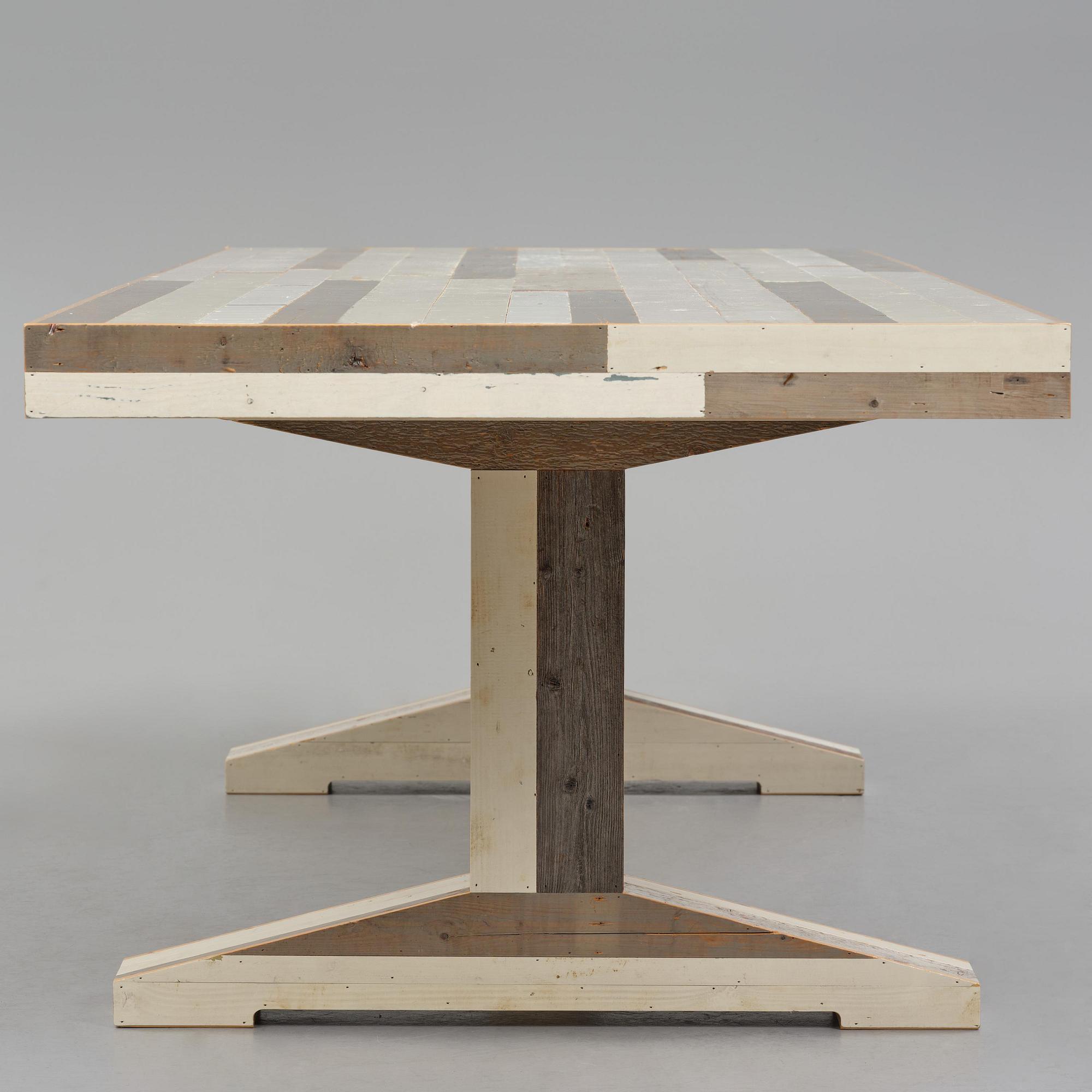 Piet Hein Eek, matbord, "Canteen Table in Scrapwood", Nederländerna, efter 2005.