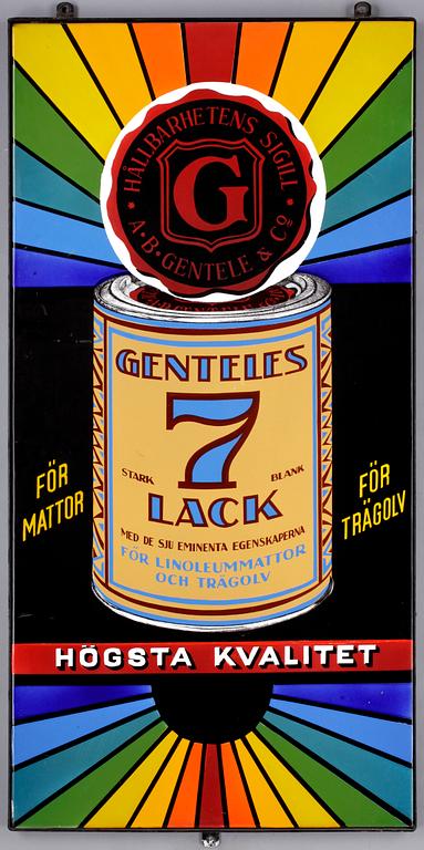 EMALJSKYLT, Genteles lack, 1940-tal.