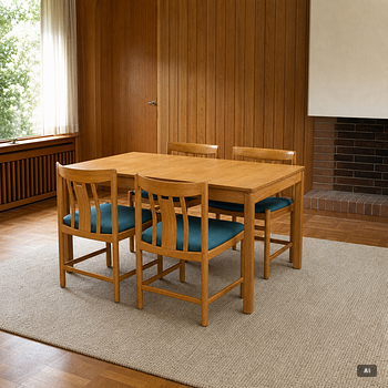 Gunnar Myrstrand, Dining set, 5 pieces, Källemo, 1960s.