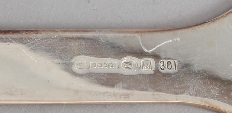 PARTI SILVER, 4 delar, silver, bl a Eric Löfman, MGAB, Uppsala, 1971.