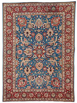 349. A CARPET, a semi-antique Tabriz, ca 359,5 x  259 cm.