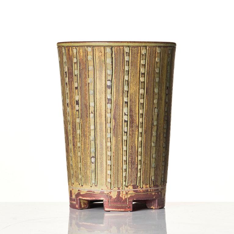 Wilhelm Kåge, a "Farsta" stoneware vase, Gustavsberg Studio, Sweden, 1948.