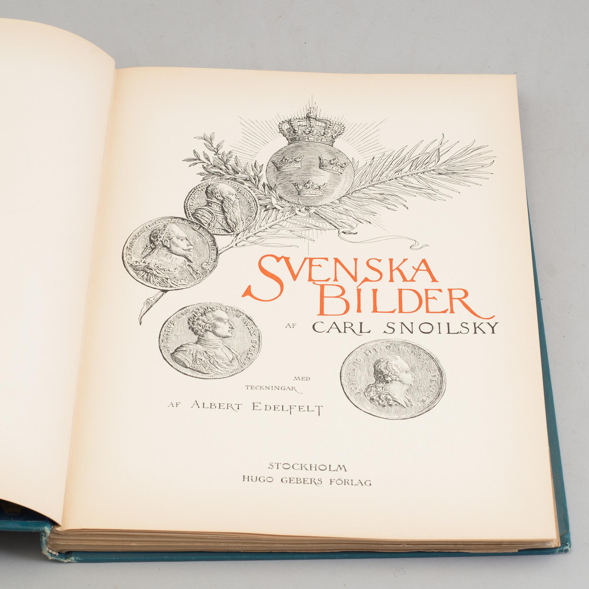 TWO BOOKS by Carl Snoilsky, 1904.
