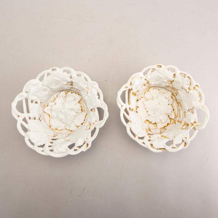 A pair of Eisenberg porcelain bowls later part of the 19th century.