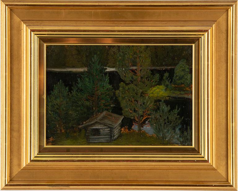 Helmer Osslund, oil on panel, signed.