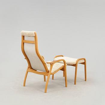 FÅTÖLJ MED FOTPALL, Yngve Ekström, "Lamino", Swedese.