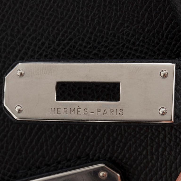 HERMÈS, a epsom black handbag, "Birkin 35".