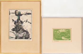 Max Walter Svanberg,  lithographs signed, one numbered 5/25.
